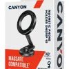 Универсальный автодержатель Canyon Magnetic phone holder OnGrip 10 aluminum Black (CNS-CCHM10) изображение 7