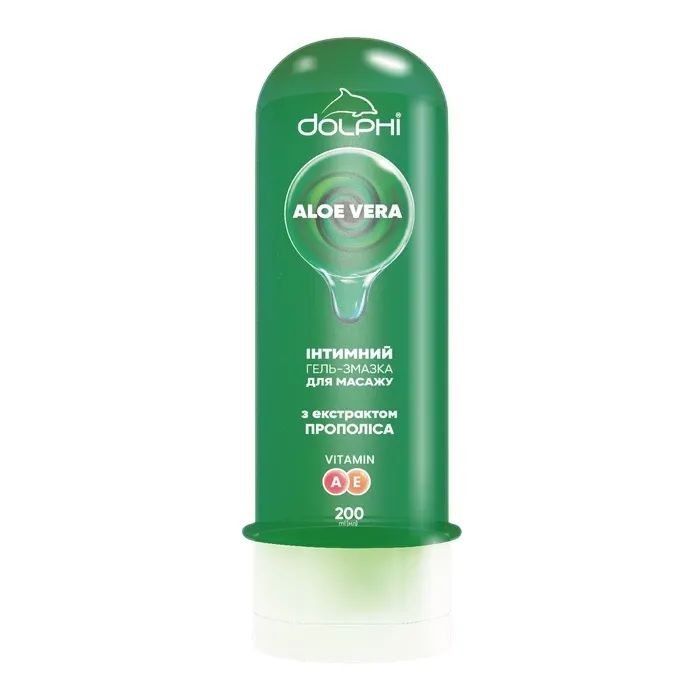 Интимный гель-смазка Dolphi Aloe Vera Для массажа С экстрактом прополиса 200 мл (7640341152964)