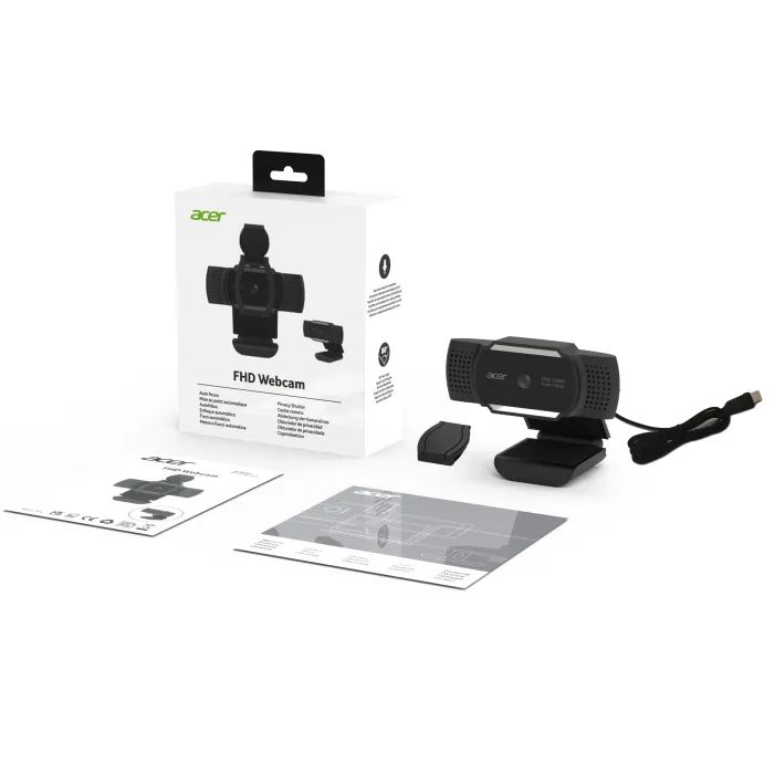 Веб-камера Acer FHD Webcam Black (HP.EXPBG.019) зображення 10
