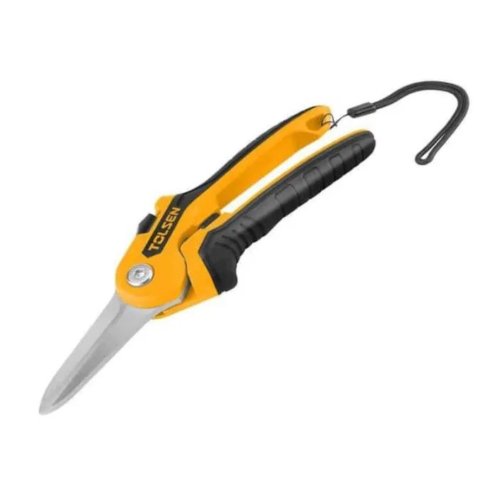 Секатор Tolsen 225 мм прямые лезвия Эрго рукоятки (31037)