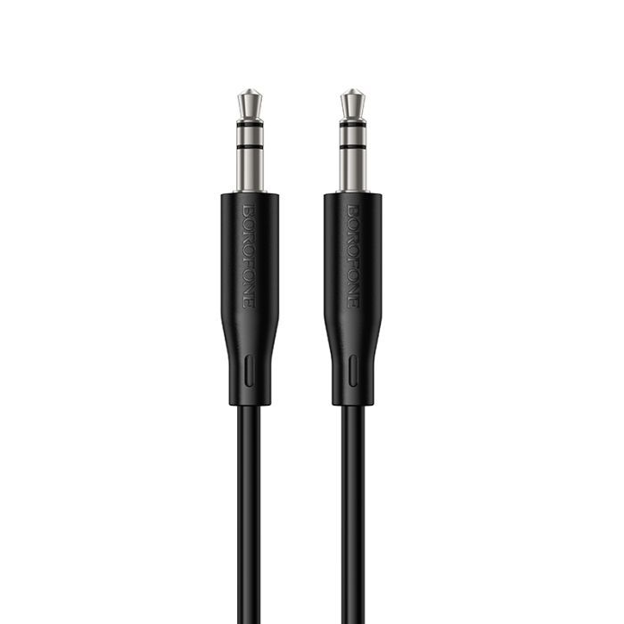Кабель мультимедійний 3.5mm M to 3.5mm M 1.0m BL26 black BOROFONE (6941991122170)
