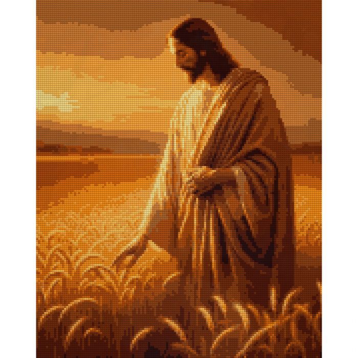 Картина по номерам Santi алмазна мозаїка "Жнива віри", 40*50см на підрамнику (956061)