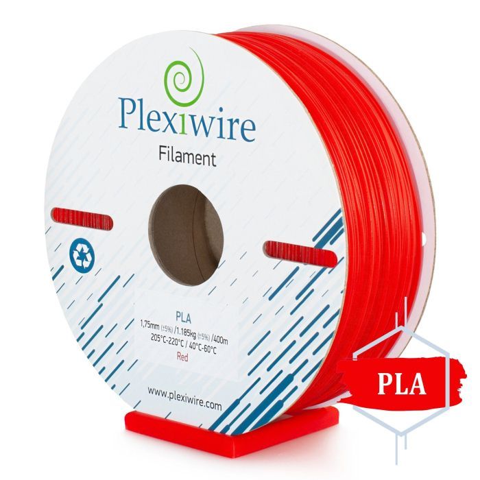 Пластик для 3D-принтера Plexiwire PLA1.75mm 1.2kg/400m Red (PLA-505400)