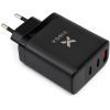 Зарядний пристрій Vinga 2xUSB-C + USB-A Display 65W (VCR65ACCDB) зображення 5
