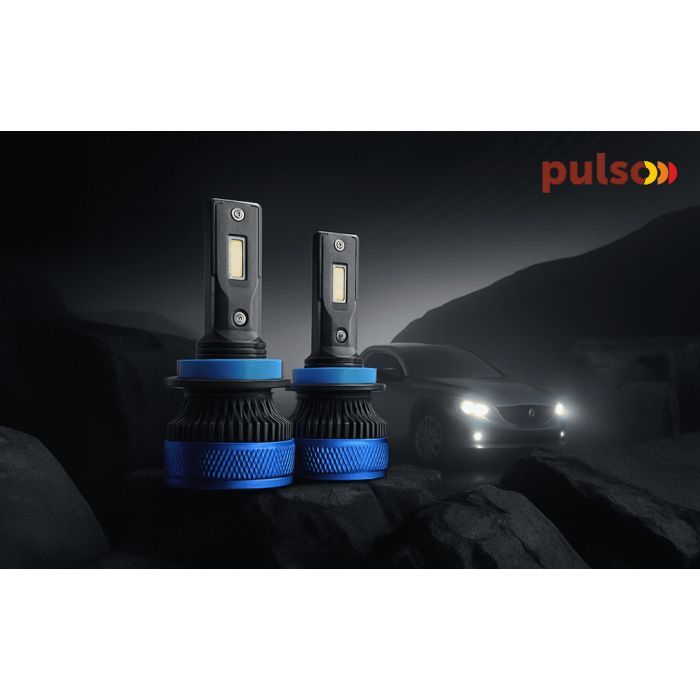 Автолампа PULSO LC3-H11-H8-H9-h16-LED-chips 3570 CSP/9-30V/2*65W/13000Lm/6000k (LC3-H11/H8/H9/H16) изображение 3