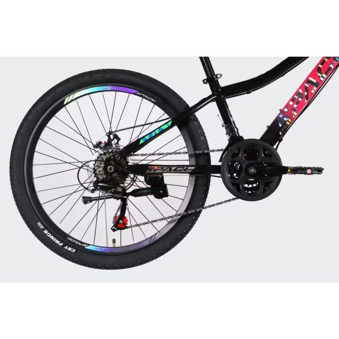 Велосипед Space 24" AURORA DD FR рама-12" ST 2026 рожево-чорний (OPS-SP-24-076) изображение 5