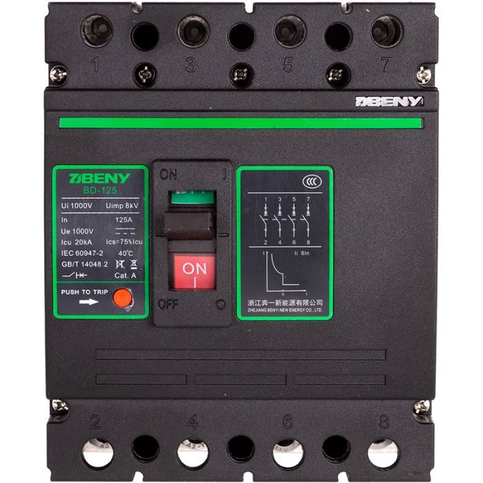 Автоматичний вимикач BENY BD-125 (NV822607)