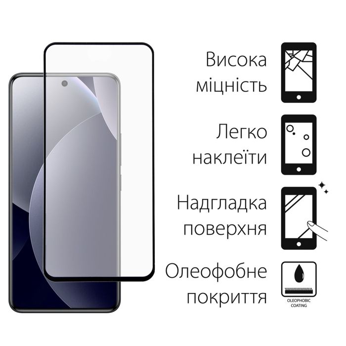 Стекло защитное Dengos Full Glue Xiaomi Redmi Note 15 Pro 4G Black (TGFG-445) изображение 2
