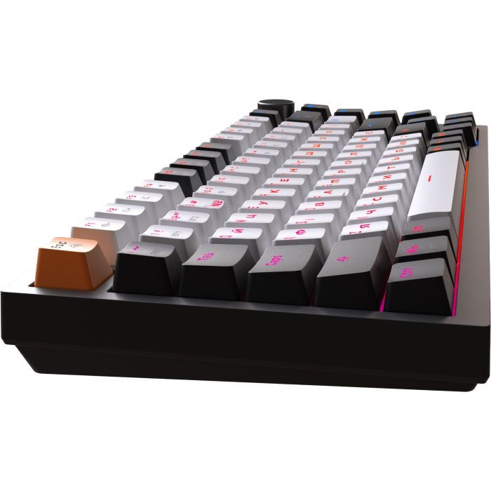 Клавиатура GamePro Asgard Valhalla QLAB Sakura Switch RGB Bluetooth/Wireless/USB-C UA Black (MK160-B-QS-PRO) изображение 4