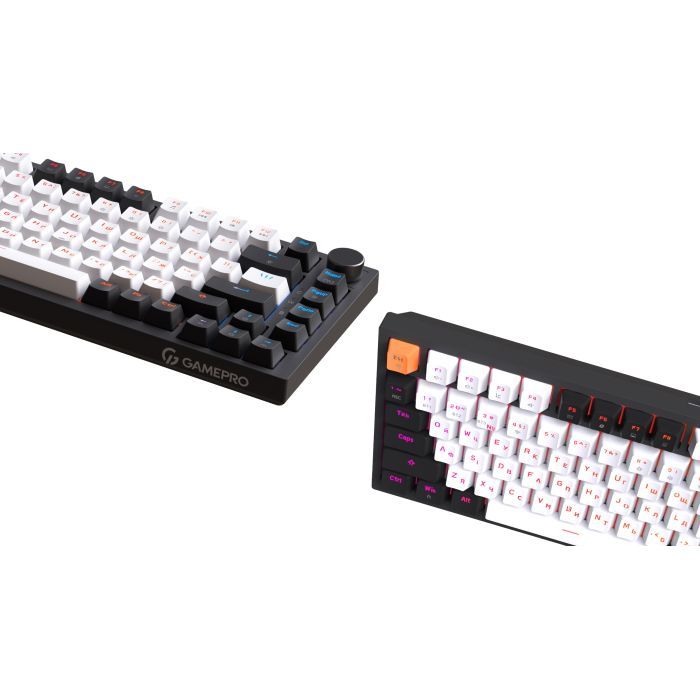 Клавиатура GamePro Asgard Valhalla QLAB Sakura Switch RGB Bluetooth/Wireless/USB-C UA Black (MK160-B-QS-PRO) изображение 5