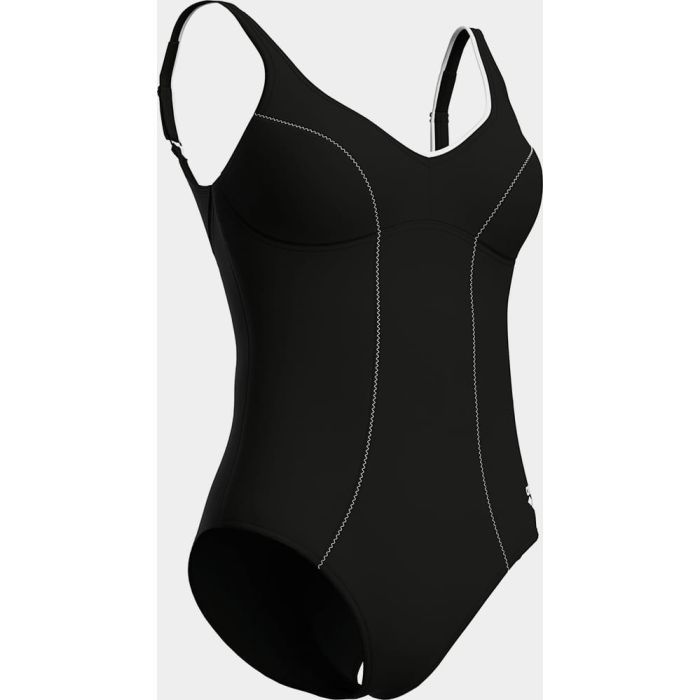 Купальник Arena Clip Back Swimsuit Solid B 010651-510 чорний, білий 38 (3468337746331) изображение 8