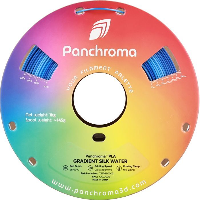 Пластик для 3D-принтера Polymaker PLA PANCHROMA GRADIENT 1,75mm 1kg SILK WATER (CA03036) изображение 2