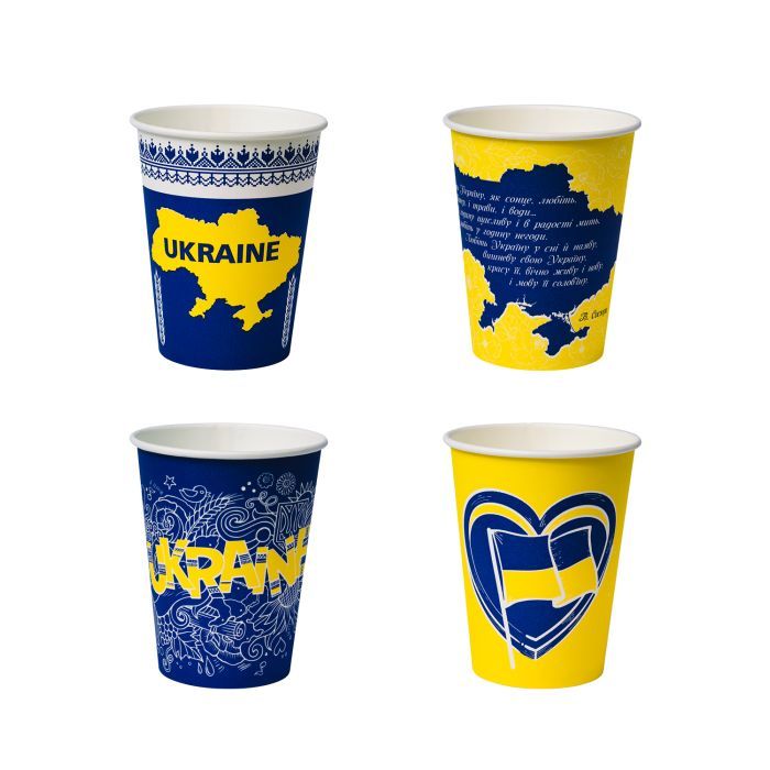 Стаканы одноразовые Україна PATRIOT бумажные 175 мл 50 шт (CUP175PAT)