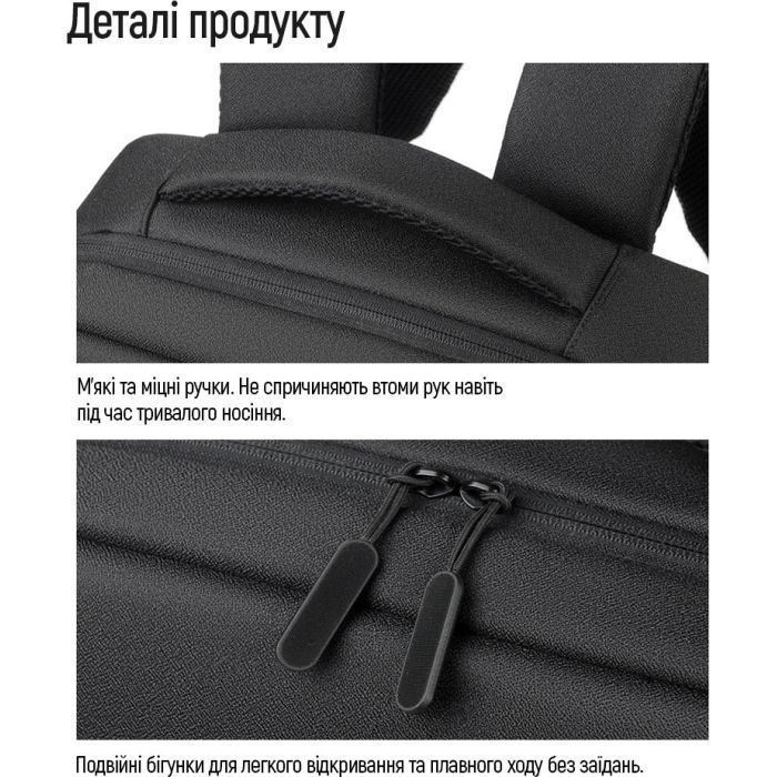 Рюкзак для ноутбука ColorWay Practical 17.3" Black (CW-BPP173-BK) зображення 4