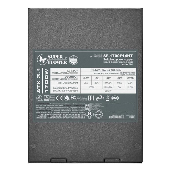 Блок питания Super Flower 1700W LEADEX TITANIUM (SF-1700F14HT) изображение 6