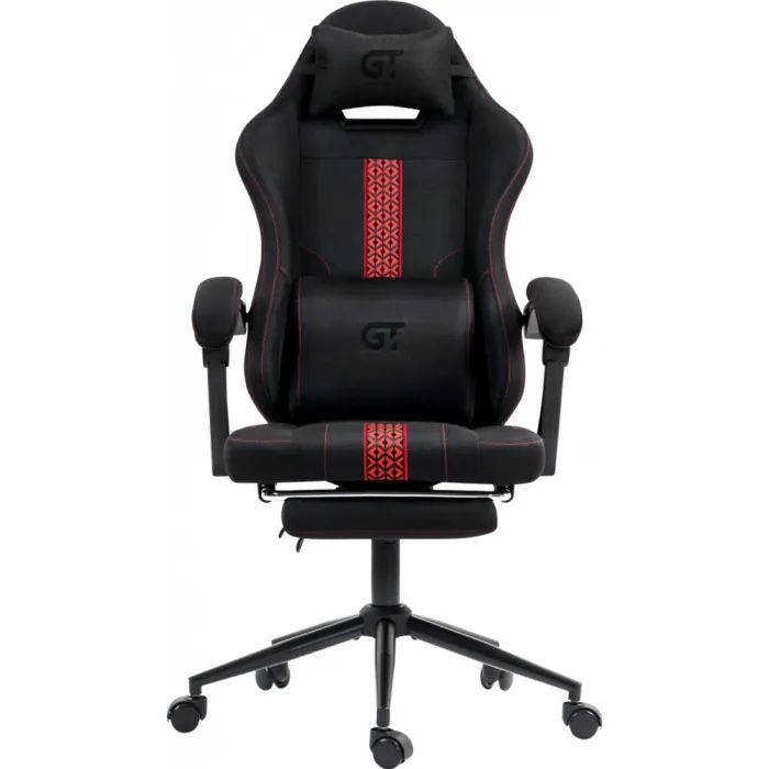 Кресло игровое GT Racer X-2331 Black/Red (X-2331 Fabric Black/Red) изображение 2