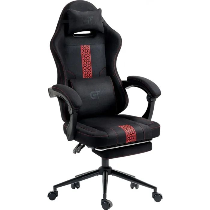 Кресло игровое GT Racer X-2331 Black/Red (X-2331 Fabric Black/Red) изображение 3