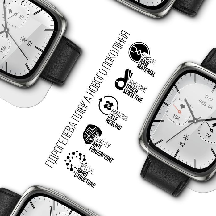 Плівка захисна Armorstandart hydrogel Amazfit Active 2 Square 6 pcs (ARM91532) зображення 2
