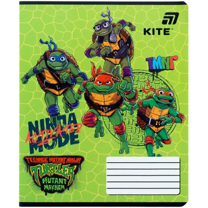 Зошит Kite Ninjia Turtles, 12 аркушів, лінія (NT26-234) зображення 11