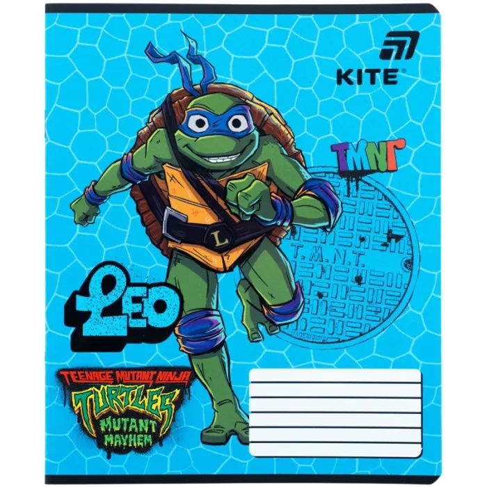 Зошит Kite Ninjia Turtles, 12 аркушів, лінія (NT26-234) зображення 5