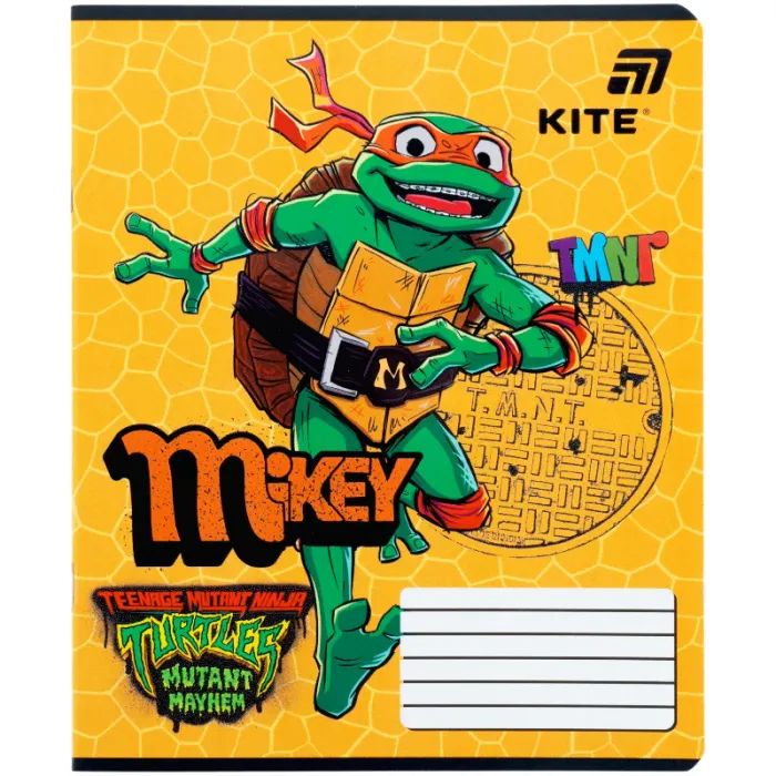 Зошит Kite Ninjia Turtles, 12 аркушів, лінія (NT26-234) зображення 9