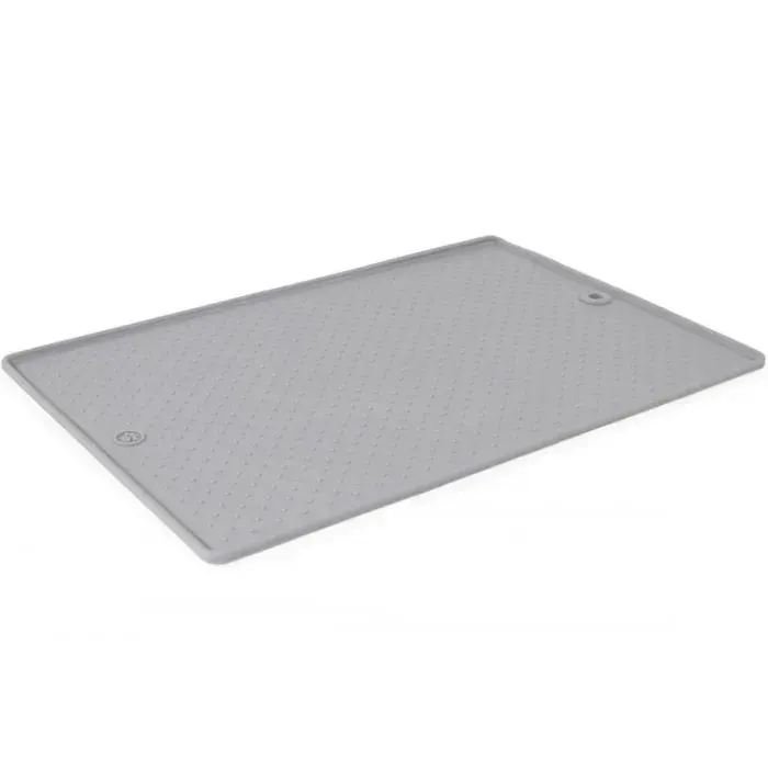 Килимок під миски Dexas Pet Bowl Grippmat Large антиковзкий 43х57 см світло-сірий (0084297308858) зображення 3