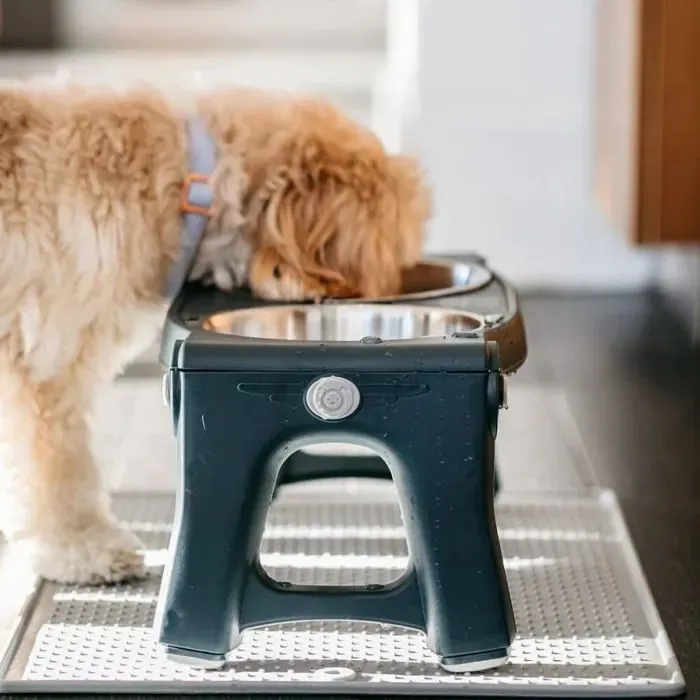 Килимок під миски Dexas Pet Bowl Grippmat Large антиковзкий 43х57 см світло-сірий (0084297308858) зображення 5