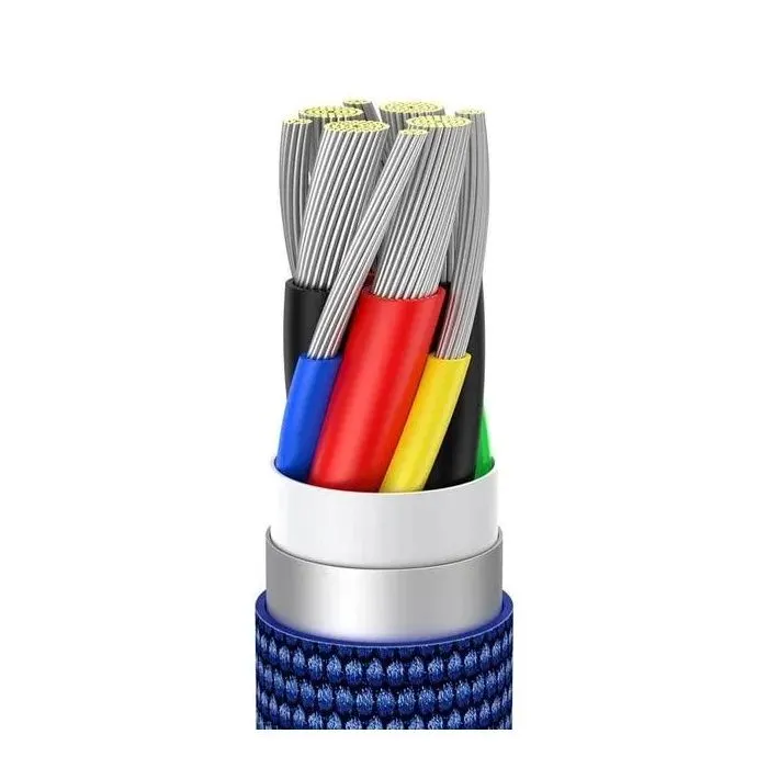 Дата кабель USB-C to USB-C 1.2m 100W blue Baseus (CAJY000603) изображение 4
