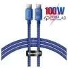Дата кабель USB-C to USB-C 1.2m 100W blue Baseus (CAJY000603)