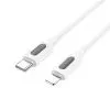 Дата кабель USB-C to Lightning 1.0m PD silicone BX114 Structure white BOROFONE (6941991116834)