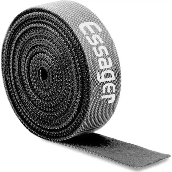 Набір для кріплення стрічка-липучка Cable Organizer 1m Black Essager (EXD-LX01)