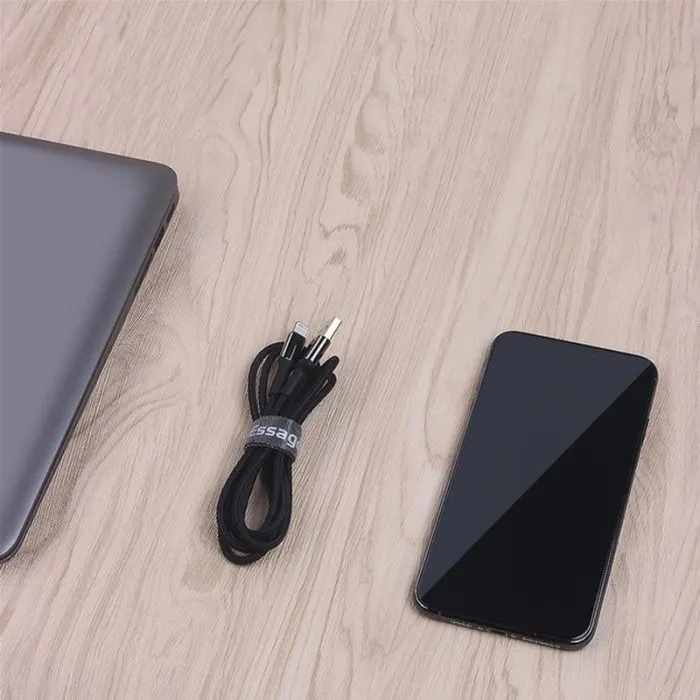 Набір для кріплення стрічка-липучка Cable Organizer 1m Black Essager (EXD-LX01) зображення 4