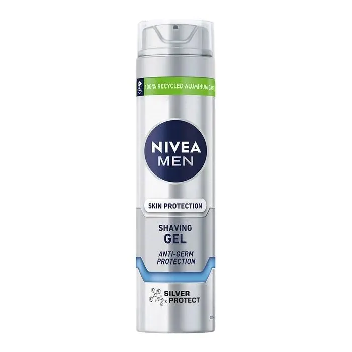 Гель для бритья Nivea MEN Silver Protect Skin Protection Shaving Gel 200 мл (4005808540372)