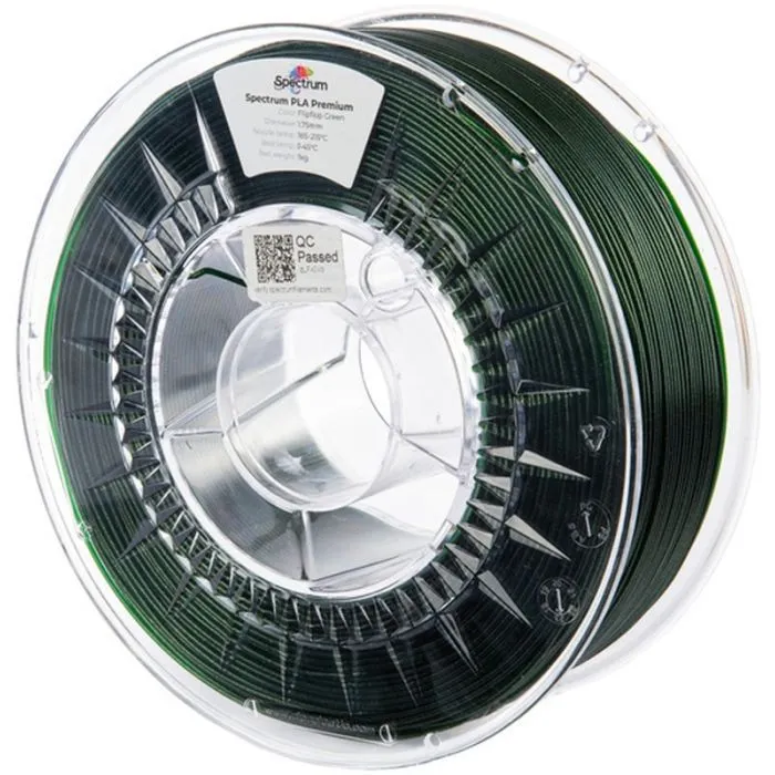 Пластик для 3D-принтера Spectrum PLA Premium 1.75mm 1kg Green, Flipflop (80896)