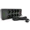 Сетевой фильтр питания Meilepai F34U, 8 роз EU, 4USB, 2PD Black (F34U-Black)