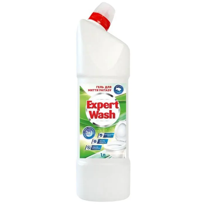 Засіб для чищення унітазу Expert Wash 3 в 1 1 л (4820197122240)
