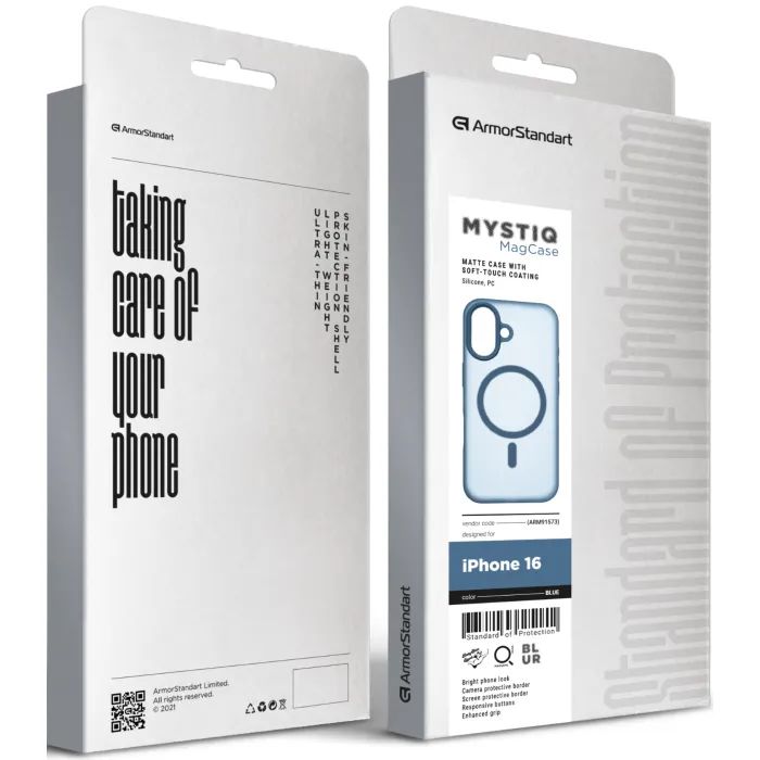 Чохол до мобільного телефона Armorstandart Mystiq MagCase Apple iPhone 16 Turquoise (ARM91575) зображення 3