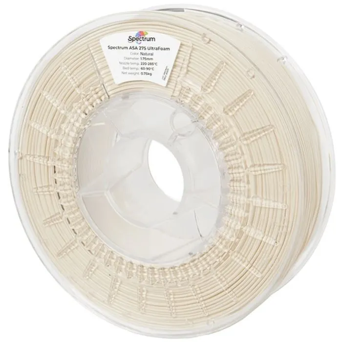 Пластик для 3D-принтера Spectrum LW-ASA UltraFoam 1.75mm 0.75kg Natural (81570)