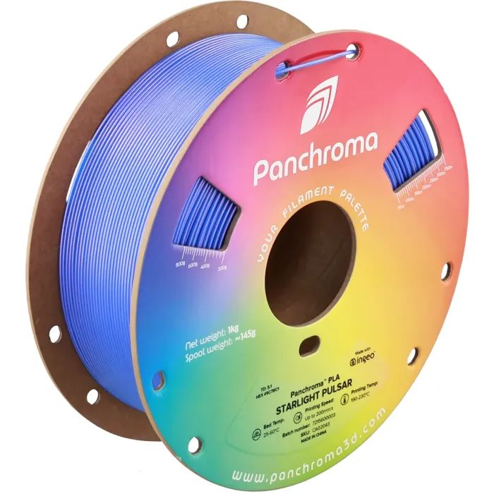 Пластик для 3D-принтера Polymaker PLA PANCHROMA STARLIGHT 1,75mm 1kg MERCURY (CA02018)