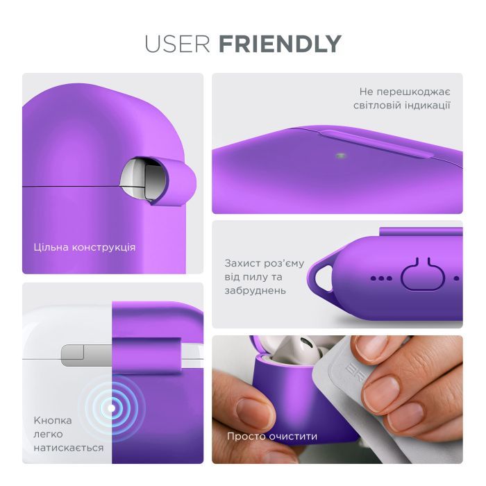 Чехол для наушников Armorstandart Hang Case For Apple AirPods Pro 3 Scarlet (ARM88283) изображение 5
