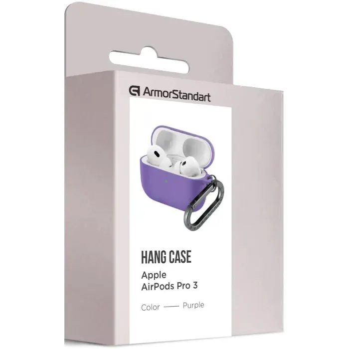 Чехол для наушников Armorstandart Hang Case For Apple AirPods Pro 3 Purple (ARM88281) изображение 8