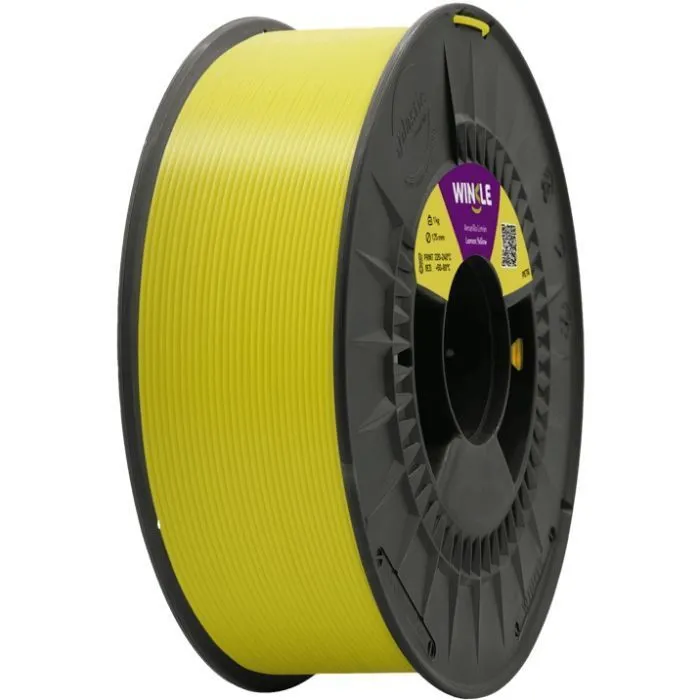 Пластик для 3D-принтера WINKLE PETG 1.75mm 1kg, Lemon yellow (PET01000175AMALIMWNK)