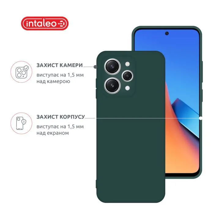 Чохол до мобільного телефона Intaleo Silicone Xiaomi Redmi 12 Dark Green (1283126600623) зображення 3