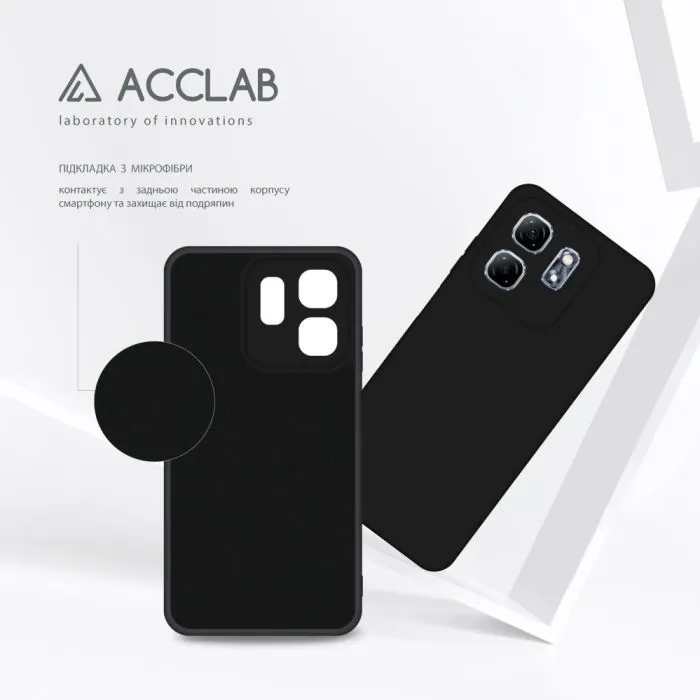 Чохол до мобільного телефона ACCLAB Silicone Infinix Hot 50i Black (1283126601293) зображення 5