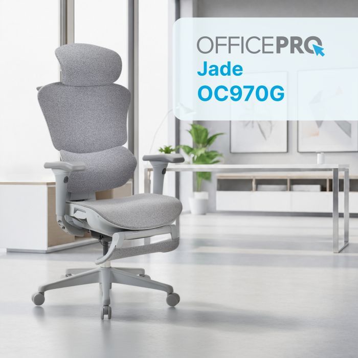 Офісне крісло OfficePro Jade OC970B Black (OC970B) зображення 7