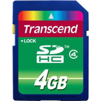 Карта памяти Transcend 4Gb SDHC class 4 (TS4GSDHC4)