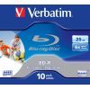 Диск BD Verbatim 25Gb 6x Jewel 10шт Printable (43713) изображение 2