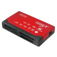 Зчитувач флеш-карт Grand-X multi all-in-one (CRX02Red)