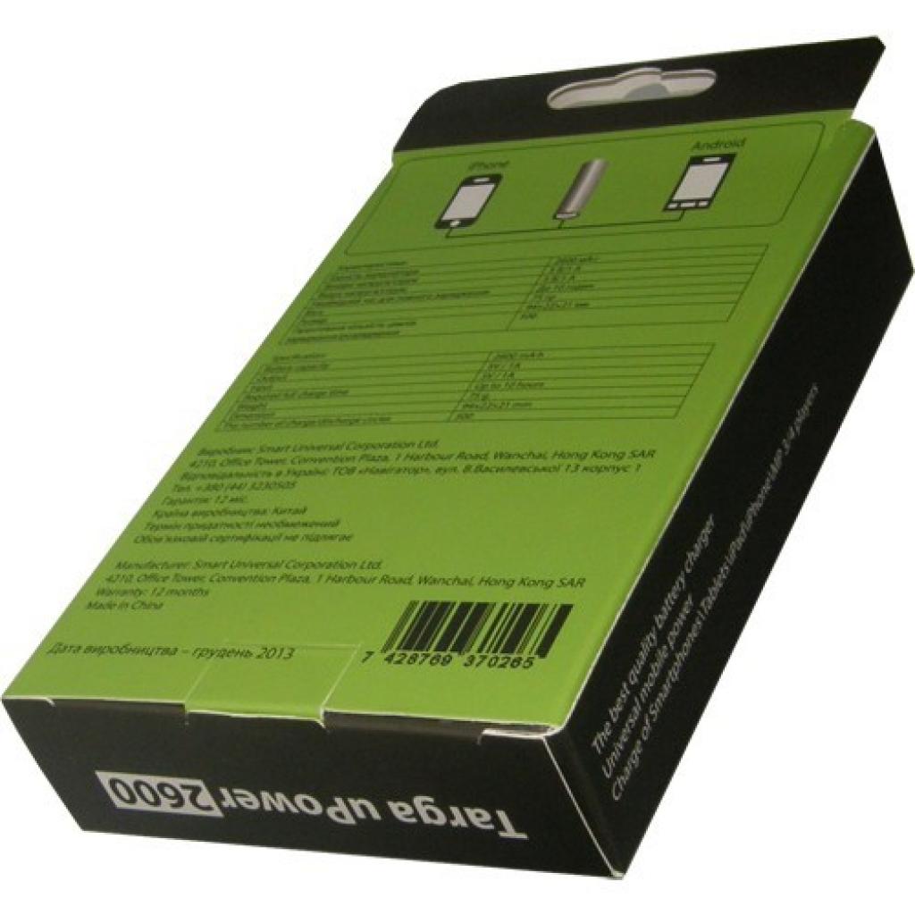 Батарея універсальна Targa uPower 2600 (7428769370265) зображення 2