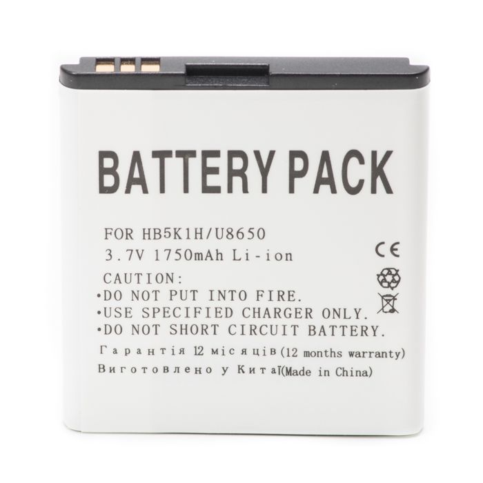 Аккумуляторная батарея PowerPlant Huawei HB5K1H (U8650, C8650, M865) (DV00DV6070) изображение 2